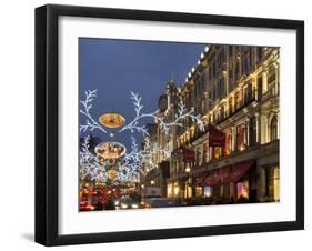 Regent Street Christmas-Charles Bowman-Framed Photographic Print