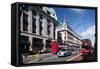 Regent Street from Picadilly Circus, Westminster, London-Felipe Rodriguez-Framed Stretched Canvas