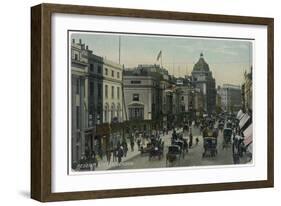 Regent Street in 1907-null-Framed Art Print