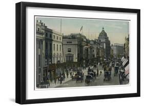 Regent Street in 1907-null-Framed Art Print