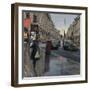 Regent Street in Rain with Taxi, 2018-Tom Hughes-Framed Giclee Print