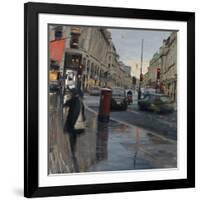 Regent Street in Rain with Taxi, 2018-Tom Hughes-Framed Giclee Print