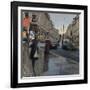 Regent Street in Rain with Taxi, 2018-Tom Hughes-Framed Giclee Print