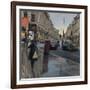 Regent Street in Rain with Taxi, 2018-Tom Hughes-Framed Giclee Print