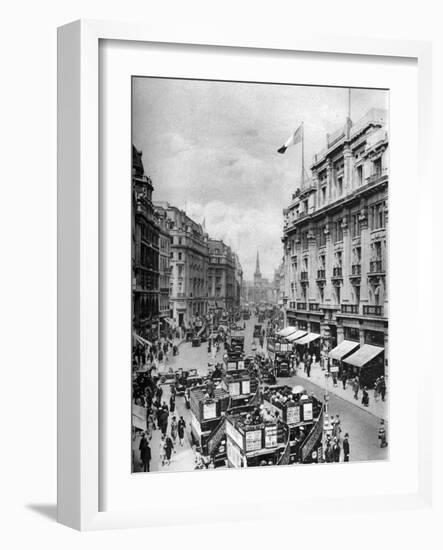 Regent Street, London, 1926-1927-McLeish-Framed Giclee Print