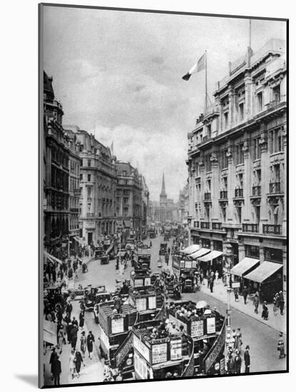 Regent Street, London, 1926-1927-McLeish-Mounted Giclee Print