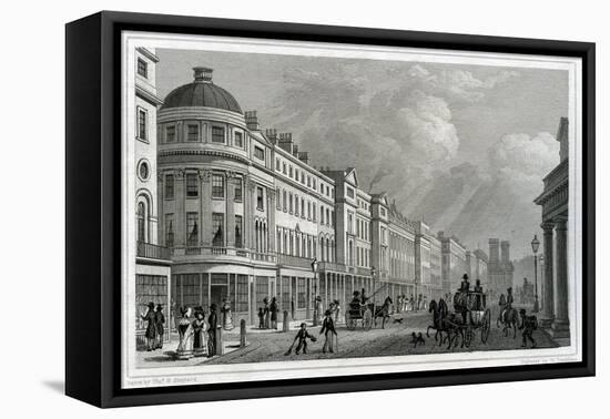 Regent Street, London, from the Quadrant-Thomas Hosmer Shepherd-Framed Stretched Canvas