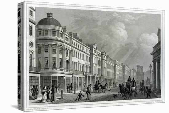 Regent Street, London, from the Quadrant-Thomas Hosmer Shepherd-Stretched Canvas