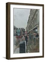 Regent Street, looking towards Hamley's, 2014-Peter Brown-Framed Giclee Print