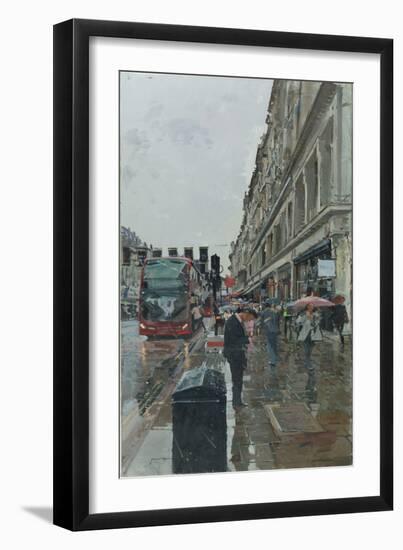 Regent Street, looking towards Hamley's, 2014-Peter Brown-Framed Giclee Print