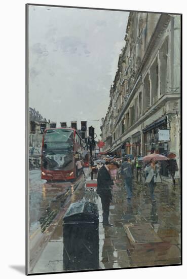 Regent Street, looking towards Hamley's, 2014-Peter Brown-Mounted Giclee Print