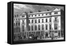 Regent Street-Thomas H Shepherd-Framed Stretched Canvas