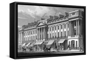 Regent Street-Thomas H Shepherd-Framed Stretched Canvas