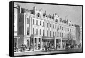 Regent Street-Thomas H Shepherd-Framed Stretched Canvas