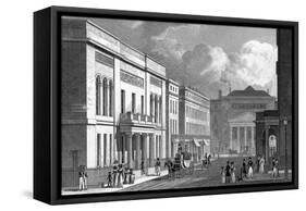 Regent Street-Thomas H Shepherd-Framed Stretched Canvas