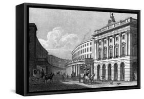 Regent Street-Thomas H Shepherd-Framed Stretched Canvas