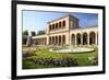 Regentenbau in the spa gardens of Bad Kissingen, Lower Franconia, Bavaria, Germany-null-Framed Art Print