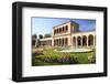 Regentenbau in the spa gardens of Bad Kissingen, Lower Franconia, Bavaria, Germany-null-Framed Art Print