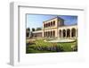 Regentenbau in the spa gardens of Bad Kissingen, Lower Franconia, Bavaria, Germany-null-Framed Art Print