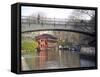 Regents Canal (Grand Union), Regents Park, London, England, United Kingdom-David Hughes-Framed Stretched Canvas