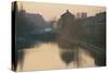 Regents Canal, London-Peter Thompson-Stretched Canvas