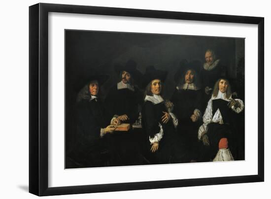 Regents of Old Men's Almshouse of Harlem, 1664-Frans Hals-Framed Giclee Print