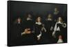 Regents of Old Men's Almshouse of Harlem, 1664-Frans Hals-Framed Stretched Canvas