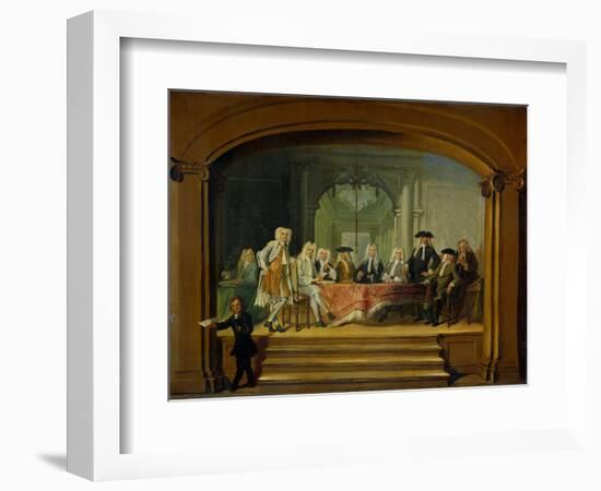 Regents of the Aalmoezeniersweeshuis Orphanage in Amsterdam-Cornelis Troost-Framed Art Print