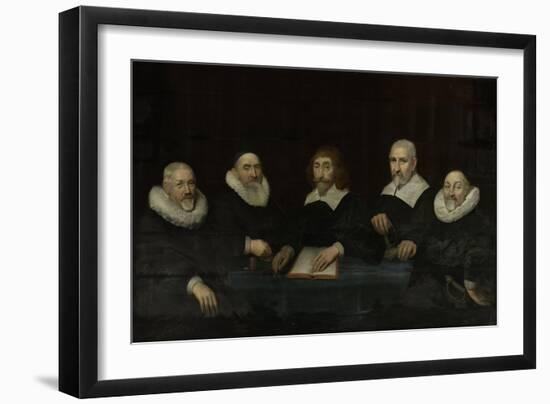 Regents of the House of Correction of Middelburg,-Allaert van Loeninga-Framed Art Print