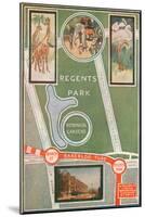 Regents Park and Botanical Gardens, Showing Local Railway Stations-null-Mounted Giclee Print