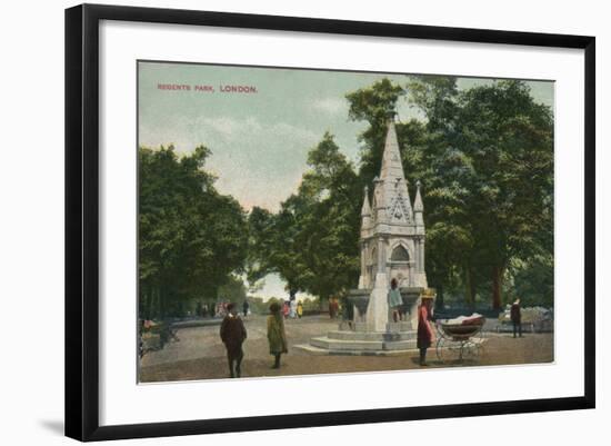 'Regents Park, London', c1910-Unknown-Framed Giclee Print