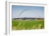 Reggio Emilia, Emilia-Romagna, Italy. Bridge designed by Spanish architect Santiago Calatrava at...-null-Framed Photographic Print