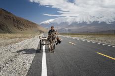 By Donkey on the Karakorum Highway-Reggy-Photographic Print