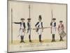 Regiment Von Bose, C.1784-J. H. Carl-Mounted Giclee Print