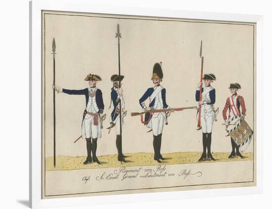 Regiment Von Bose, C.1784-J. H. Carl-Framed Giclee Print