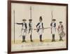 Regiment Von Bose, C.1784-J. H. Carl-Framed Giclee Print