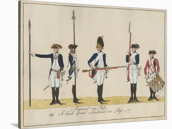 Regiment Von Bose, C.1784-J. H. Carl-Stretched Canvas