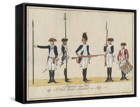 Regiment Von Bose, C.1784-J. H. Carl-Framed Stretched Canvas