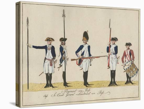 Regiment Von Bose, C.1784-J. H. Carl-Stretched Canvas