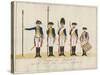 Regiment Von Ditfurth, C.1784-J. H. Carl-Stretched Canvas