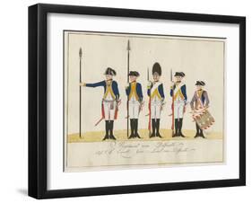 Regiment Von Ditfurth, C.1784-J. H. Carl-Framed Giclee Print