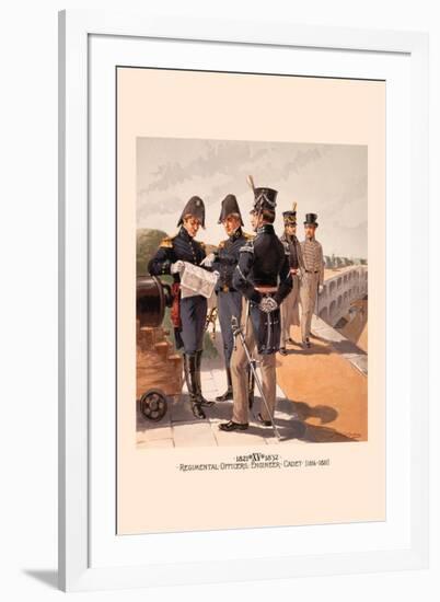 Regimental Officers , Engineer and Cadet-H.a. Ogden-Framed Art Print