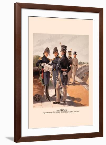 Regimental Officers , Engineer and Cadet-H.a. Ogden-Framed Art Print