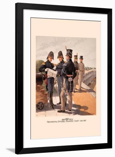 Regimental Officers , Engineer and Cadet-H.a. Ogden-Framed Art Print