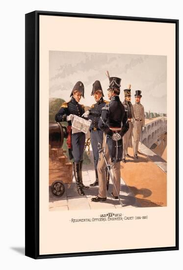 Regimental Officers , Engineer and Cadet-H.a. Ogden-Framed Stretched Canvas