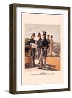 Regimental Officers , Engineer and Cadet-H.a. Ogden-Framed Art Print