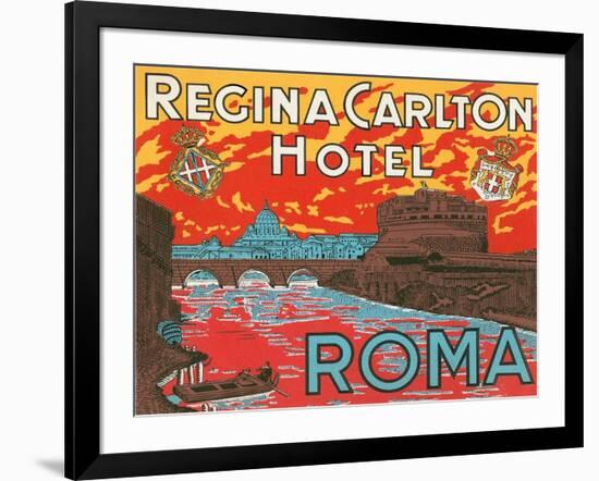 Regina Carlton Hotel, Rome-Found Image Press-Framed Giclee Print