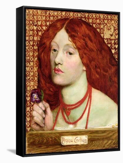 Regina Cordium, 1860-Dante Gabriel Rossetti-Framed Stretched Canvas