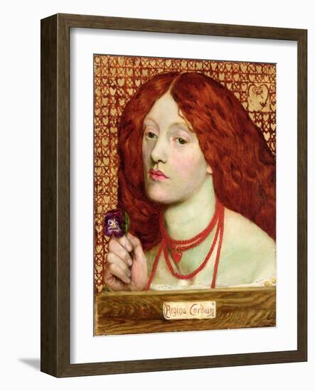 Regina Cordium, 1860-Dante Gabriel Rossetti-Framed Giclee Print