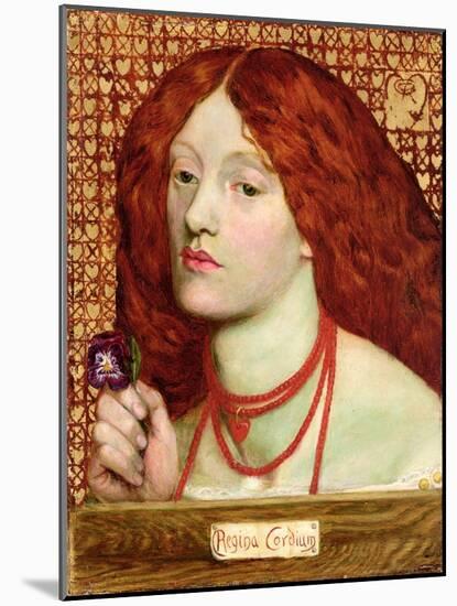 Regina Cordium, 1860-Dante Gabriel Rossetti-Mounted Giclee Print